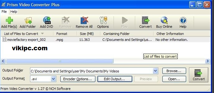 NCH Prism Video File Converter crack