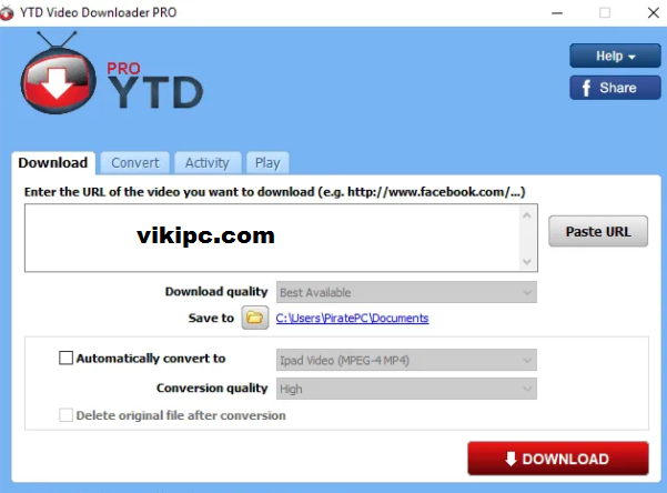 ytd video downloader Key
